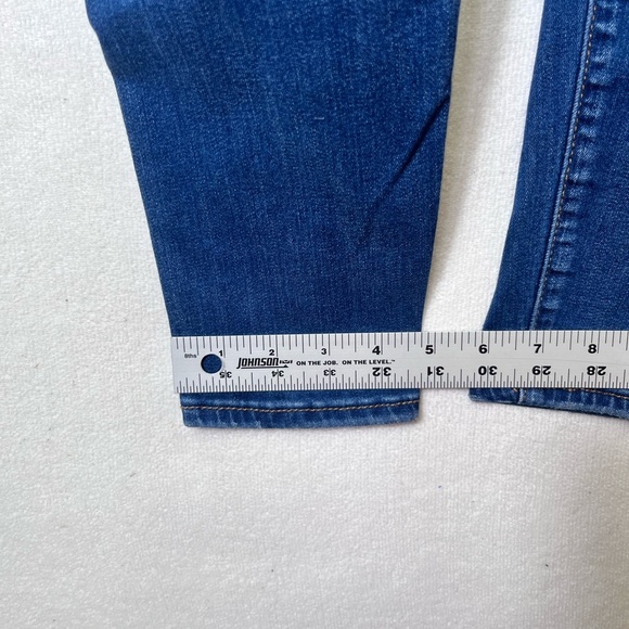 American Eagle Distressed Trashed Hi-Rise Jegging Jeans Womens 6 Blue Denim 2530 - Picture 8 of 11